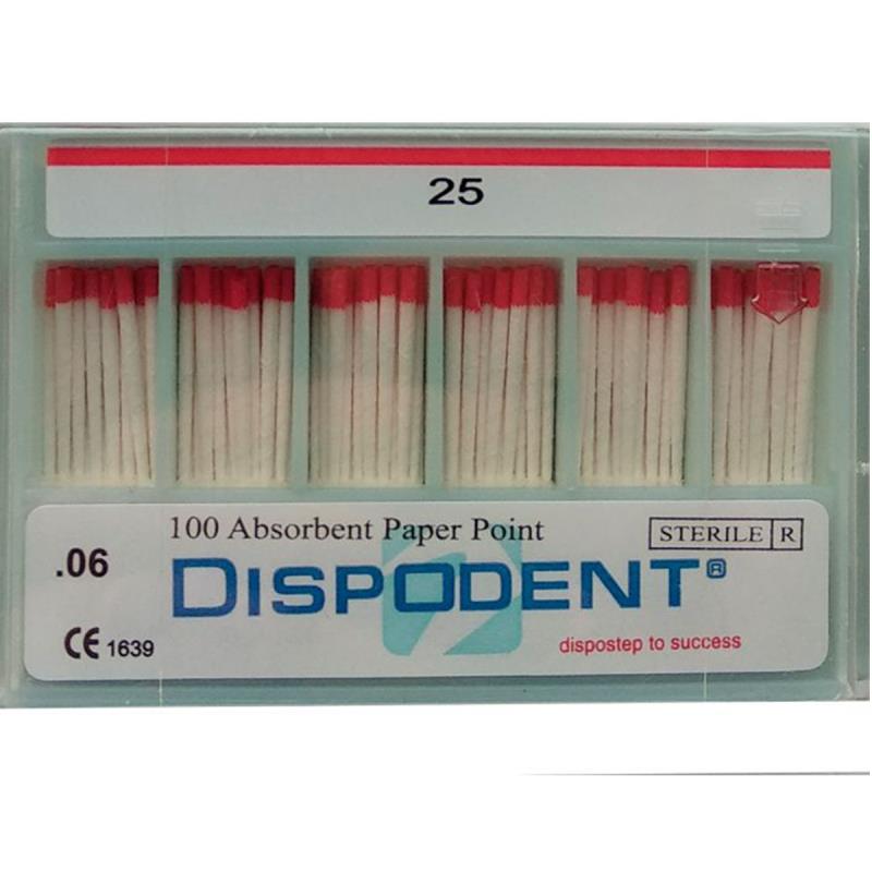 Штифты бумажные 06 №25 100шт Dispodent купить