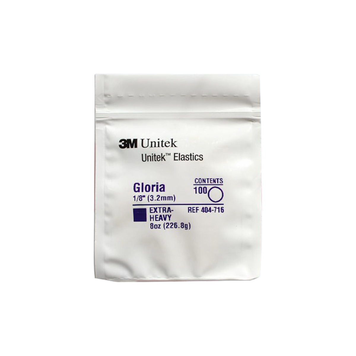 Кольцо эластичное Глория 226,8гр 3,2мм / Latex Elastic Gloria 8oz 1/8" Extra-heavy 100шт 404-716 купить