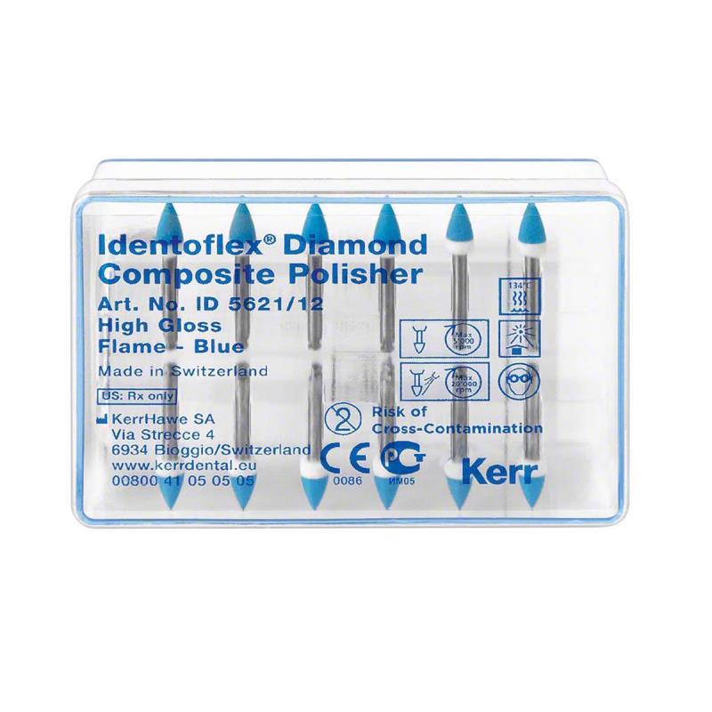 Полиры д/композитов алмазные / Indentoflex Diamond Composite Polishers пламя 12шт ID5621/12 купить