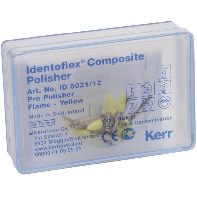 Полиры д/композитов / Identoflex Composite Prepolishers д/предвар полировки пламя желтые 12шт ID5021/12 купить