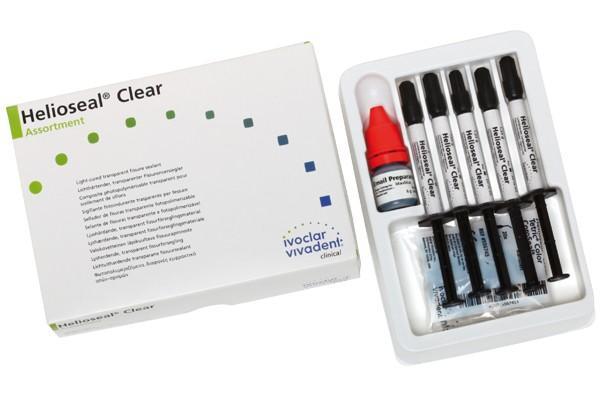 Набор Гелиосил Клеар / Helioseal Clear Assortment для запечатывания фиссур и слепых ямок 5х1,25г 558520 купить